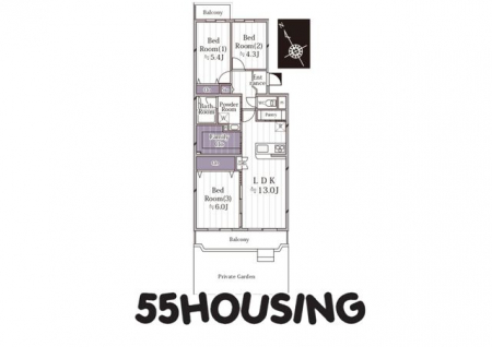 �Ԏ��}�i�̂P�}���V�����j�@-