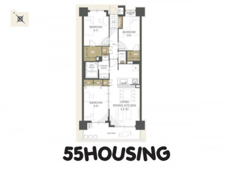 �Ԏ��}�i�̂P�}���V�����j�@-