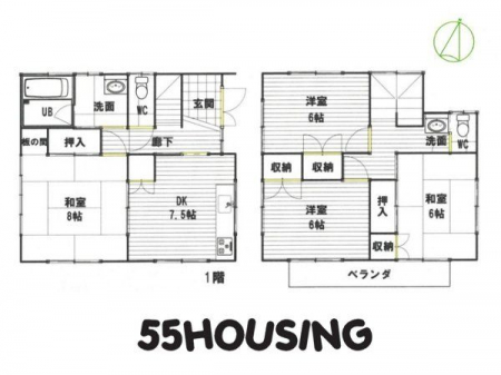 �Ԏ��}�i�̂P�ˌ��j�@-