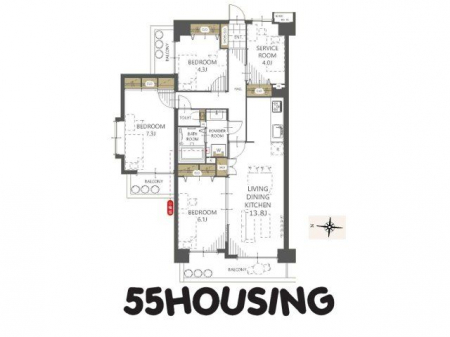 �Ԏ��}�i�̂P�}���V�����j�@-