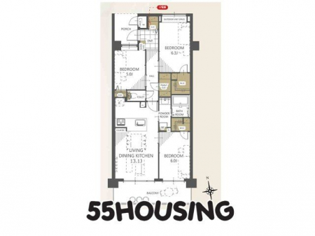 �Ԏ��}�i�̂P�}���V�����j�@-