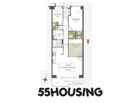 �Ԏ��}�i�̂P�}���V�����j�@-