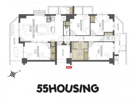 �Ԏ��}�i�̂P�}���V�����j�@-